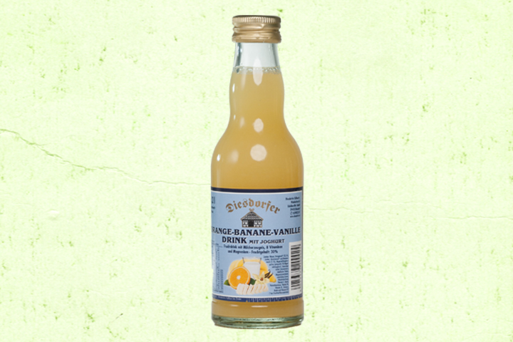 Orange-Banane-Vanille Drink mit Joghurt