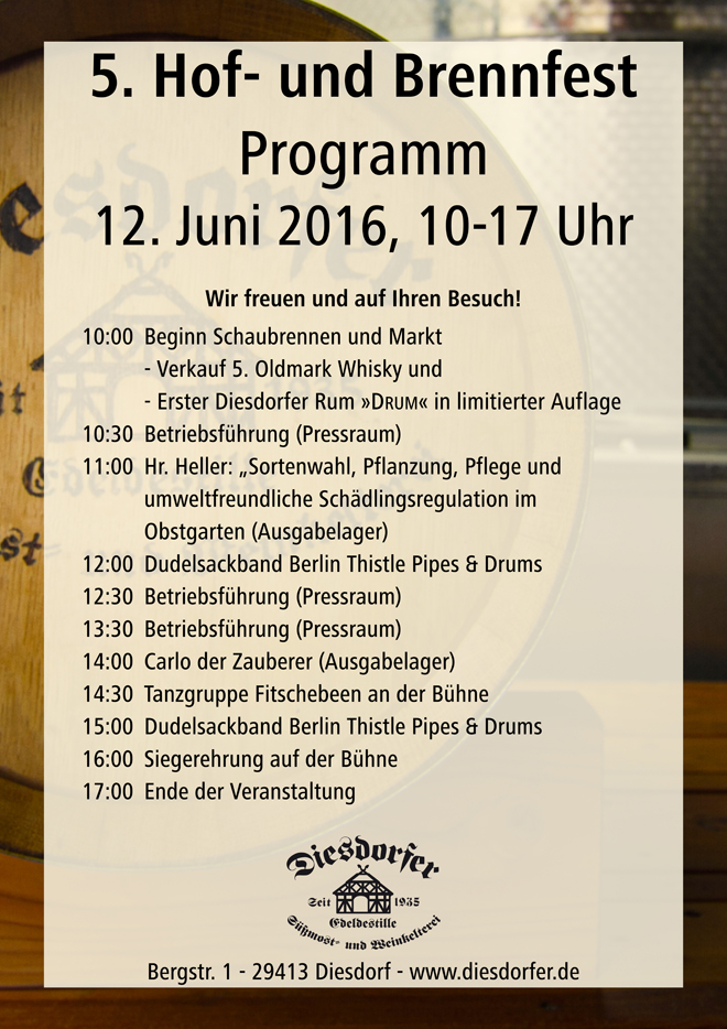 12. Juni Hoffest: Das Programm