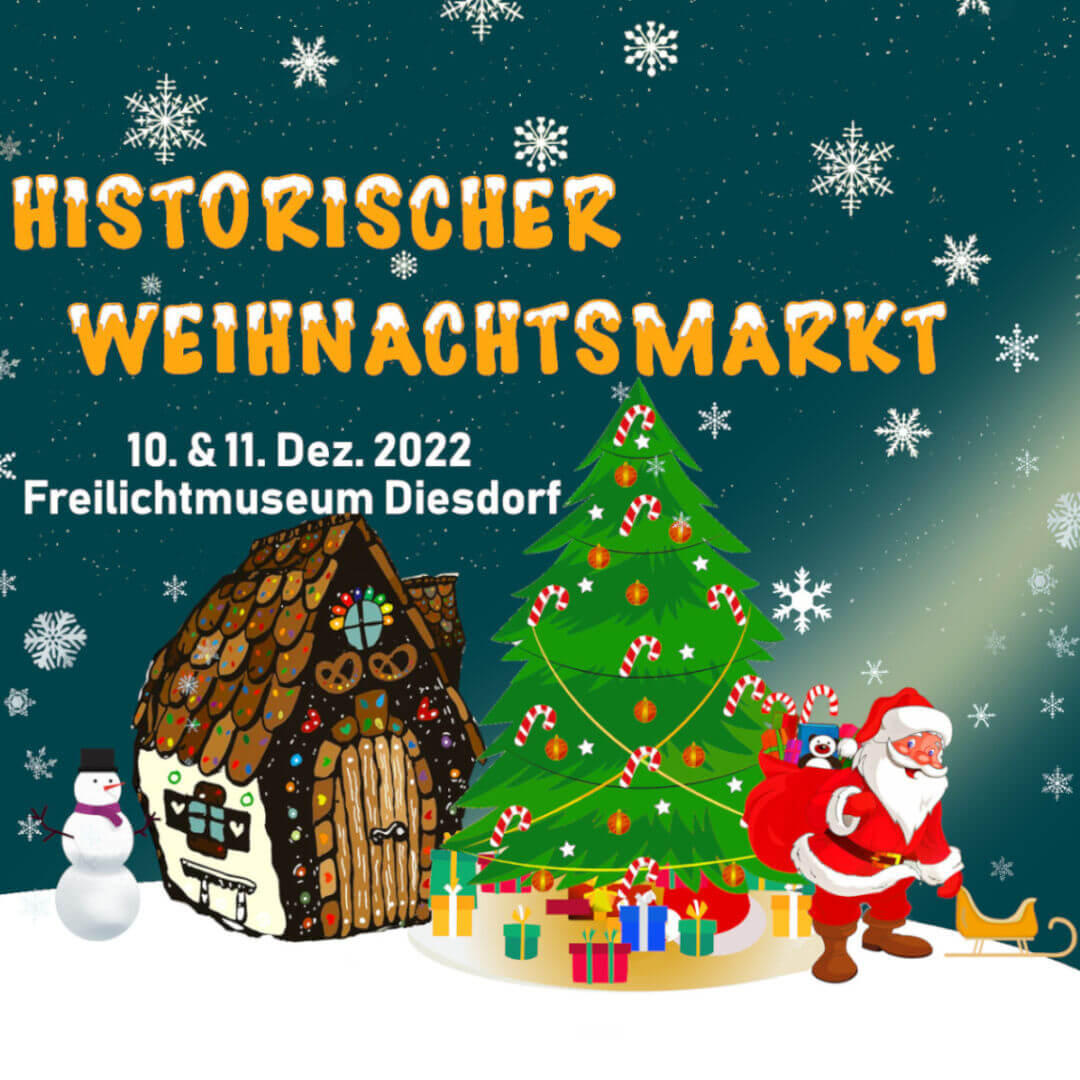 Historischer Weihnachtsmarkt im Museumsdorf