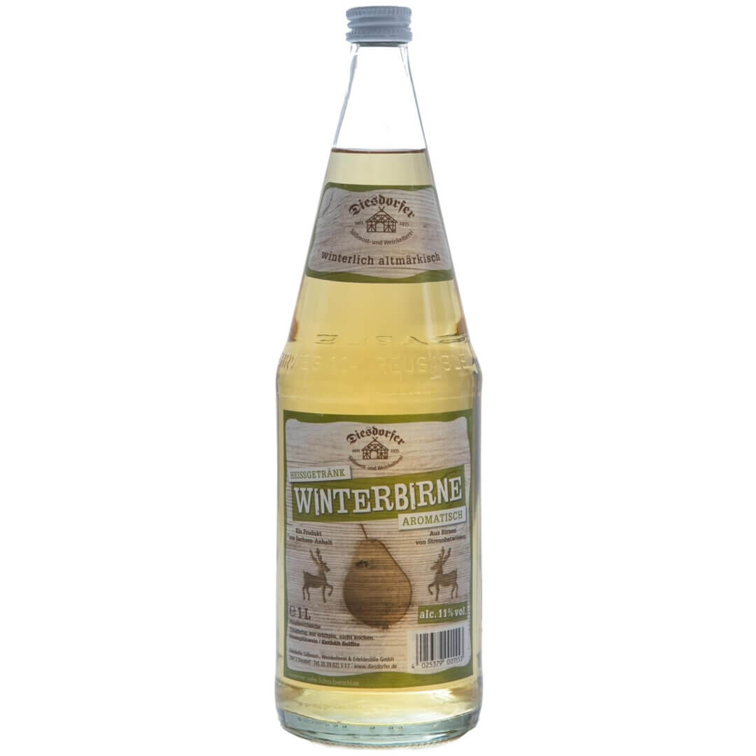 "Diesdorfer Winterbirne" Birnenglühwein in 1L Glasflasche